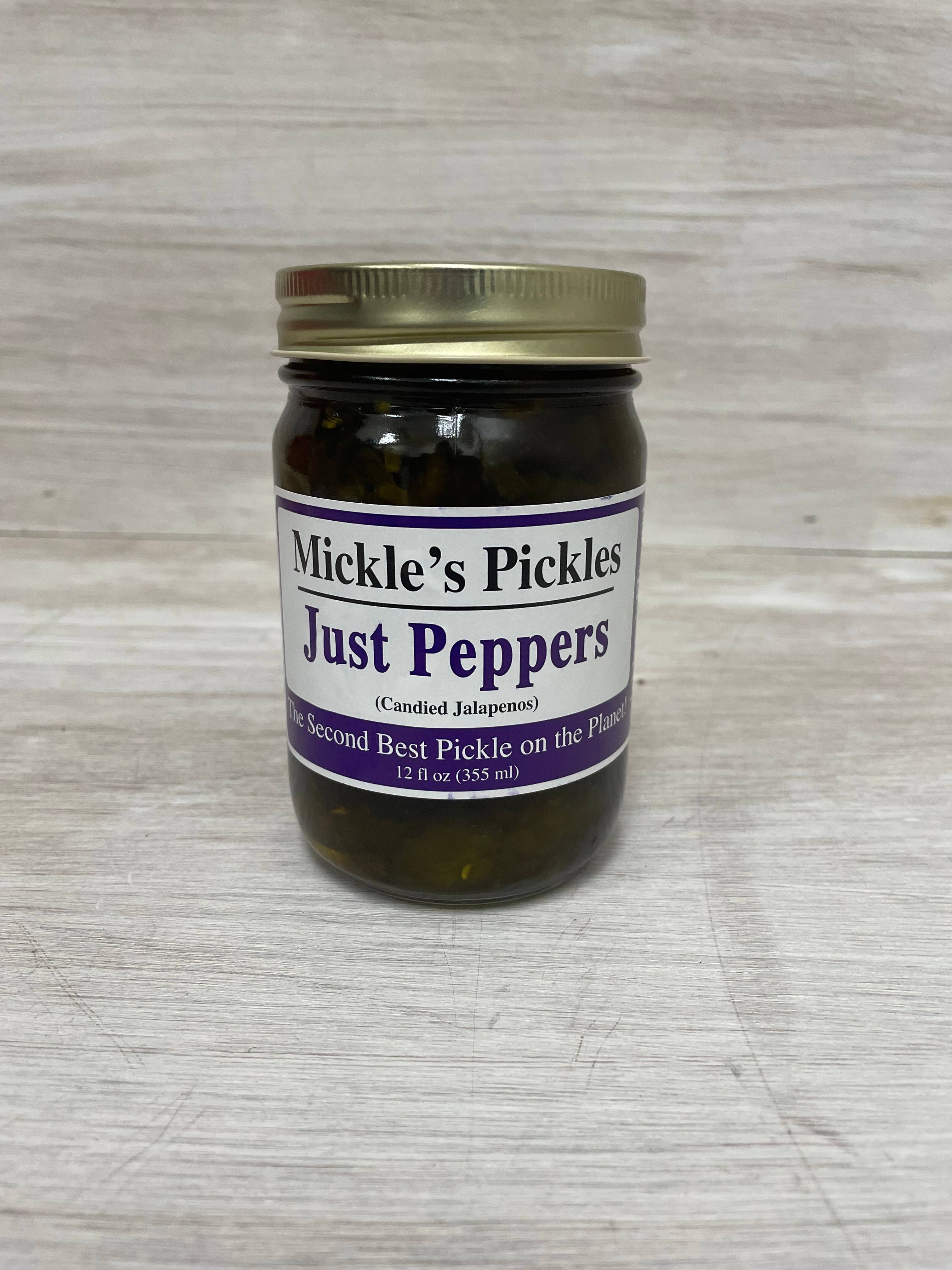 Mickle’s Pickles - Wholesale Pickled Vegetables - Just Peppers Mickle's Pickles 12oz Jar