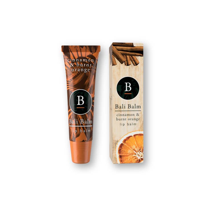 Christmas Cinnamon & Burnt Orange Lip Balm | Stocking Filler for wholesale by Bali Balm