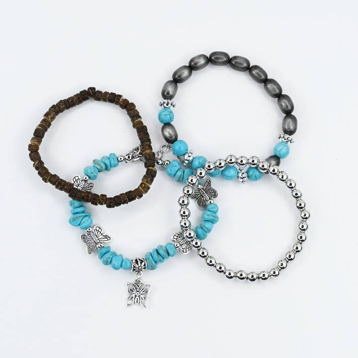 Butterfly Spirit Bracelet Set for wholesale by Treasure Jewels Inc.