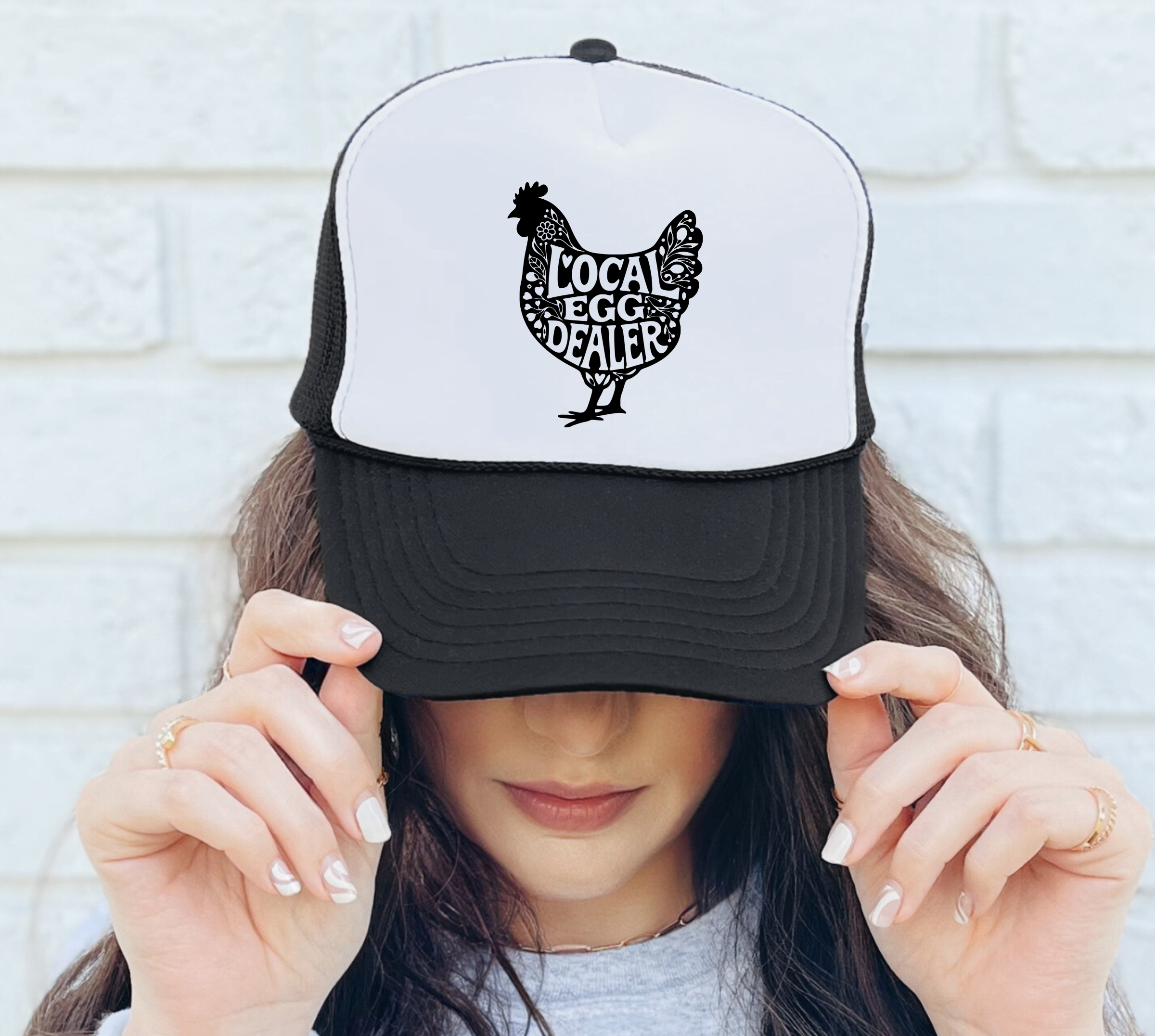 Brimrose Hat Co - Wholesale Trucker Hat - Women's - Local Egg Dealer Foam Trucker Hat0