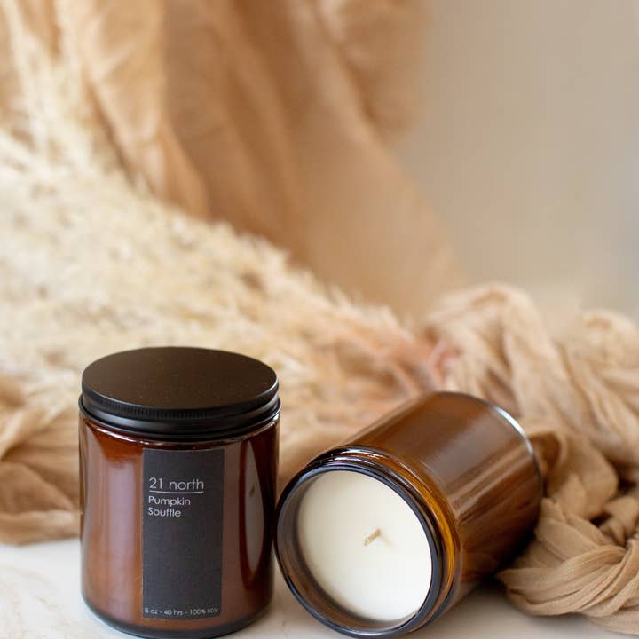 Twenty One North Candle co – Engroshandel Glaslys – Græskarsoufflé duftlys3