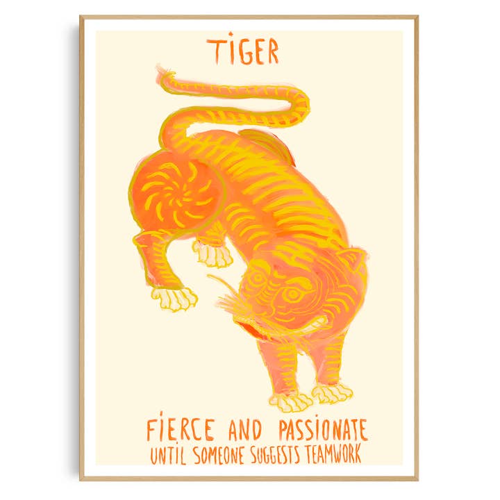 SIGNE LUNAIRE TIGRE | IMPRIMER pour la vente par Brut