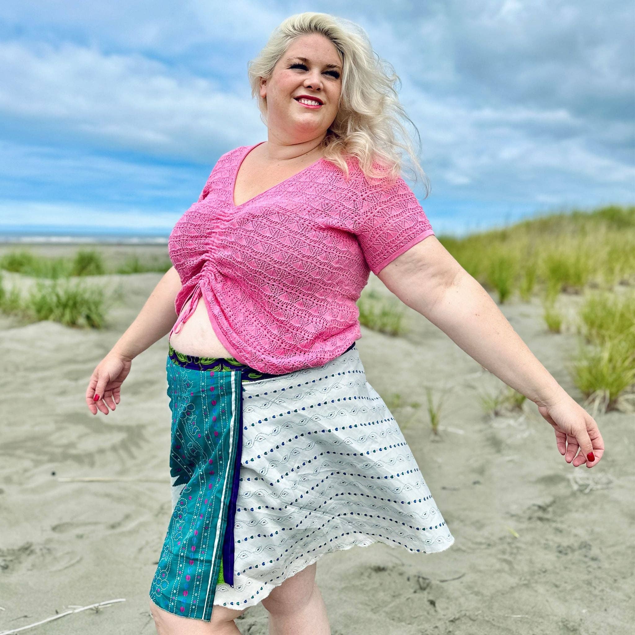 Darn Good Yarn - Wholesale Skirt - Women's - Sari Wrap Skirt29