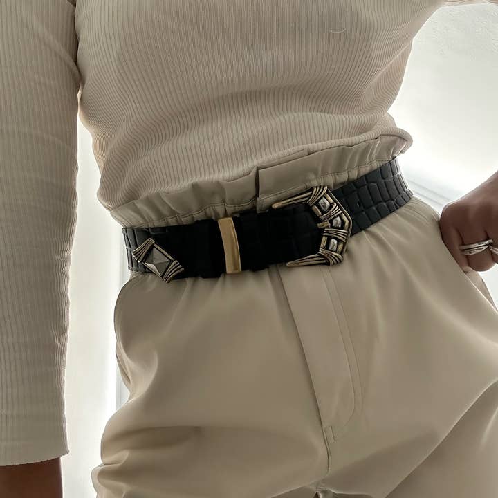 Christina Christi - Wholesale Belt - Women's - Women Leather Belt Buckle, Genuine Leather Belt, Handmade