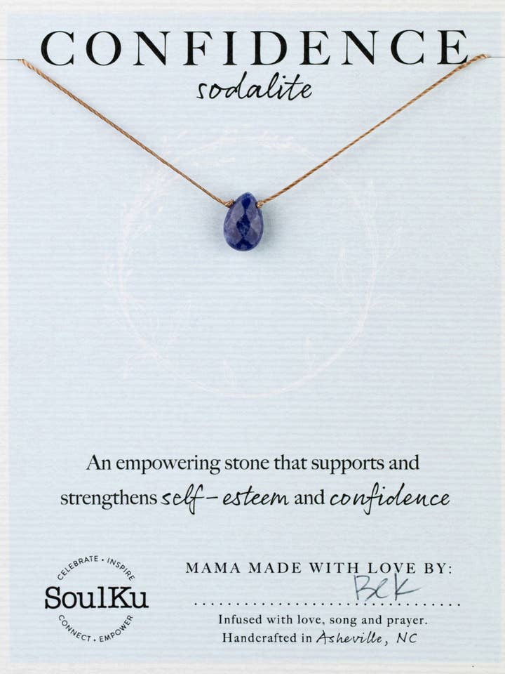 Sodalite Soul-Full of Light Necklace for Confidence for wholesale by SoulKu