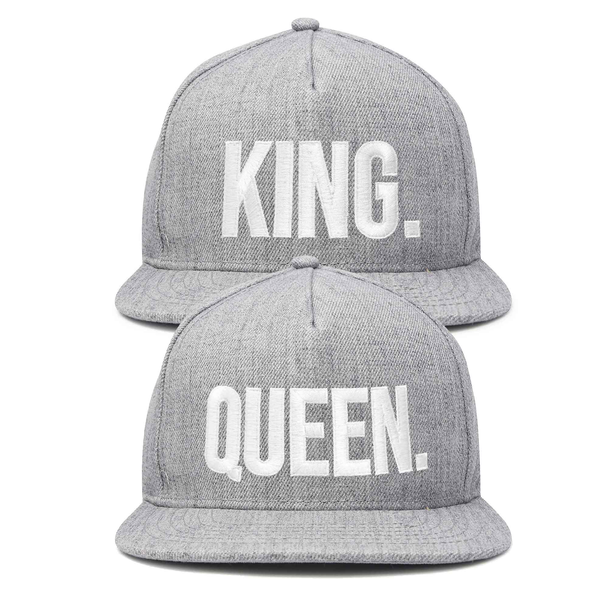 Dalix - Vente Casquette à visière plate – unisexe - Dalix King Queen Chapeau pour homme et femme17