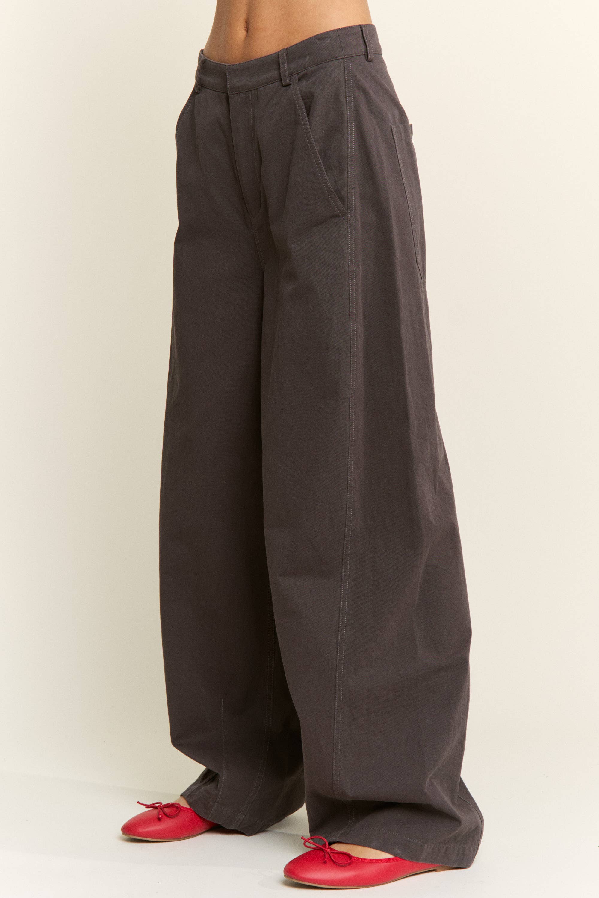 CANDESCENT - Wholesale Pants - Women's - High Rise Wide Leg Relaxed Pants9