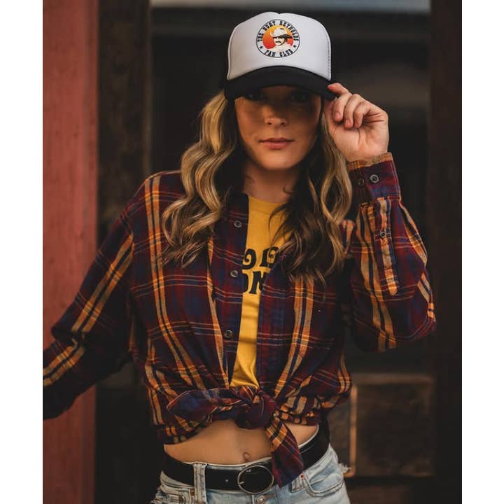 Rodeo Hippie - Vente Casquette de camionneur – unisexe - CASQUETTE DE CAMIONNEUR BURT FAN CLUB1