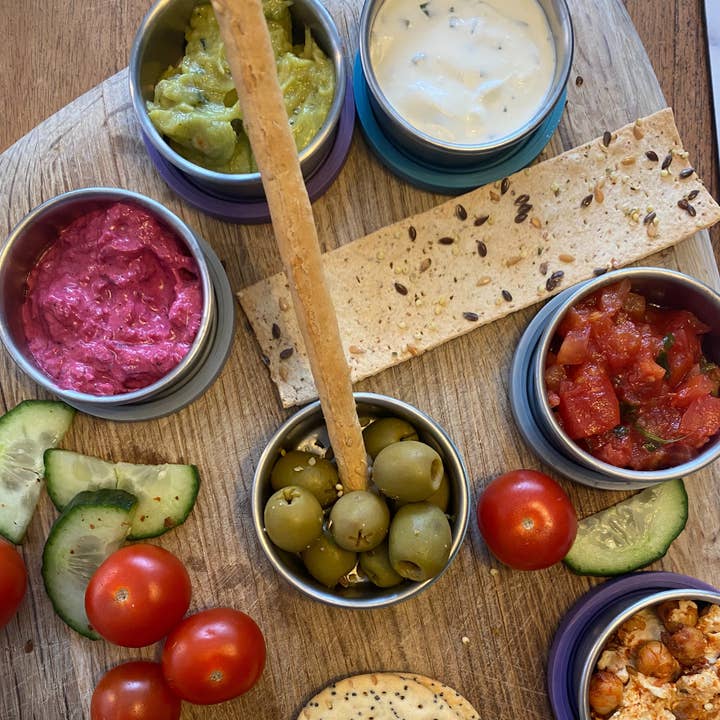 Moonmoon - Wholesale Food storage container - Mini Sauce Pots for Dressings, Dips & More - 3 Set4