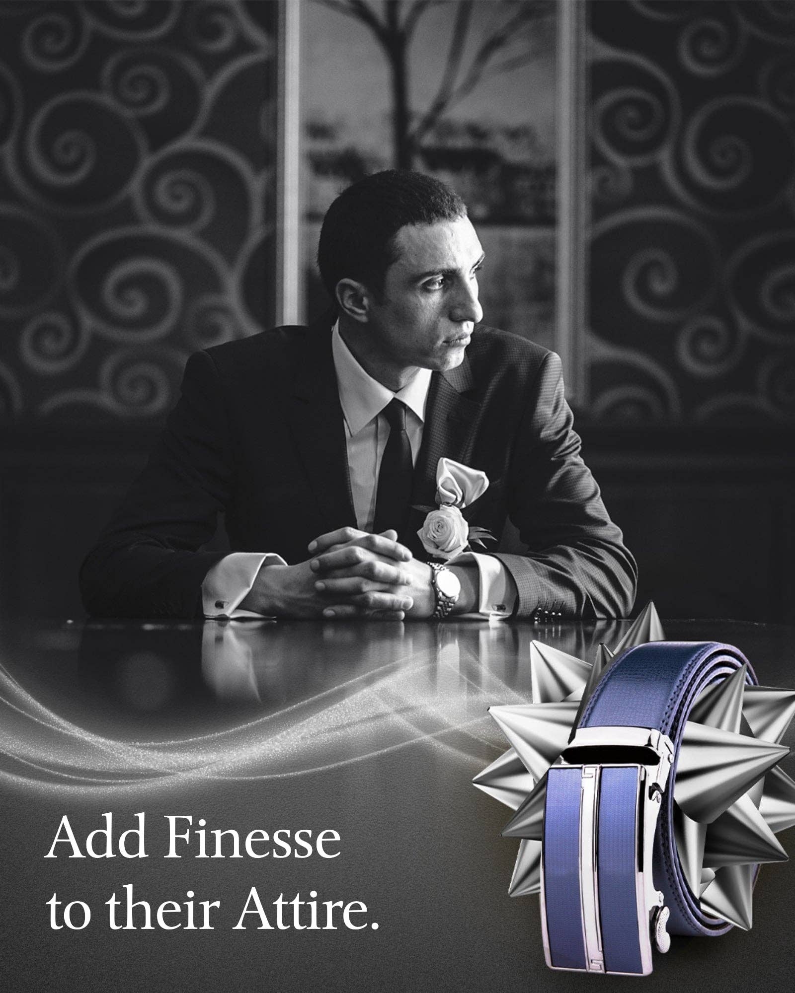 Access Denied Accessories - Venta al por mayor Cinturón - Hombre - Cinturones de Cuero con Trinquete para Hombre con Hebilla Deslizante Automática33