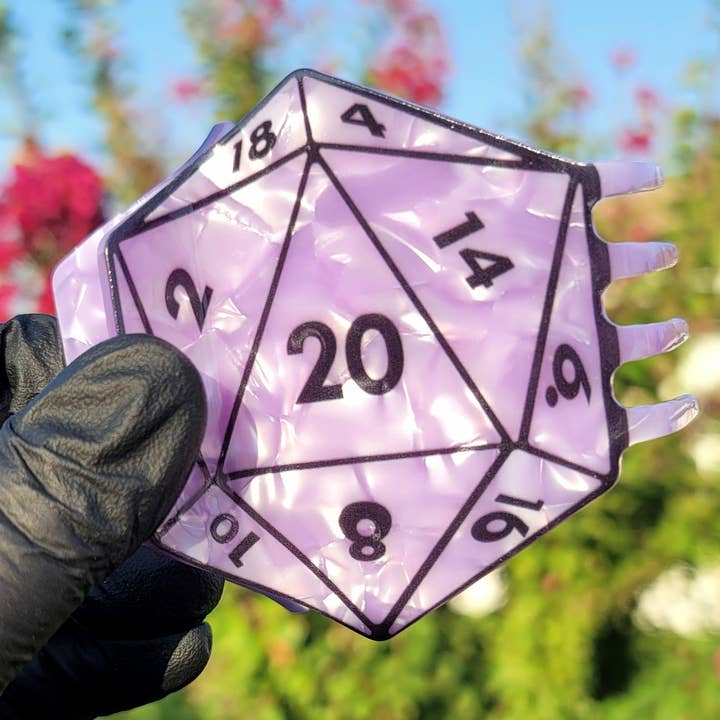 Pince à cheveux D20 - Violet pour la vente par Color Spray Creations