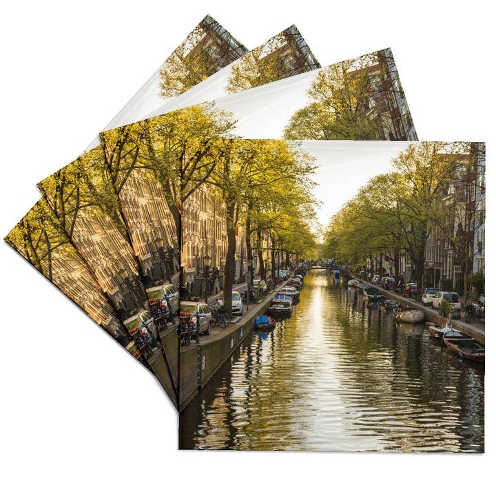 3dRose - Wholesale Coasters - 3dRose, Canal, central Amsterdam, Netherlands, Coaster