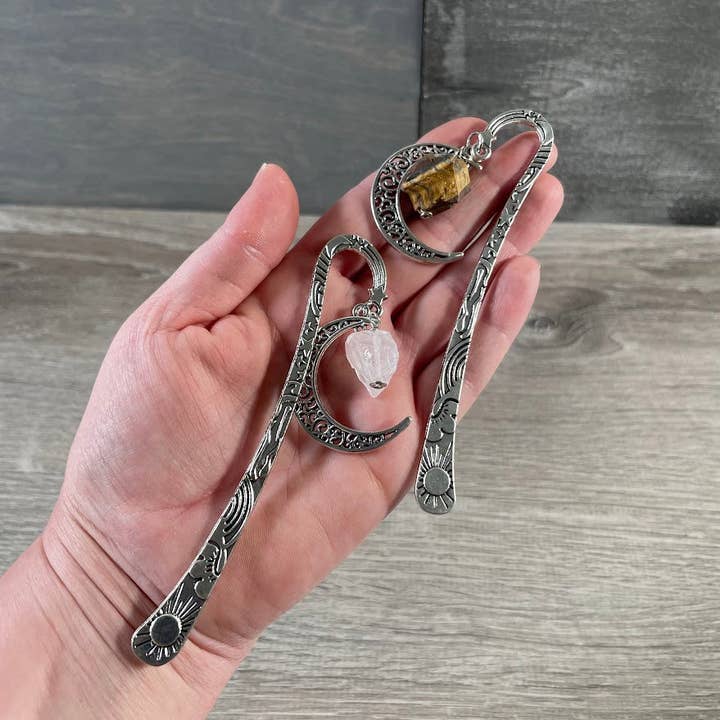 Keystone Crystals - Wholesale Bookmark - Gemstone Moon Bookmarks – Crystal Book Accessories1