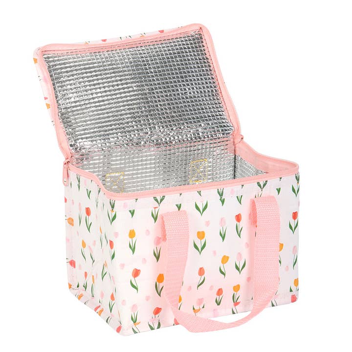 Something Different Wholesale - Wholesale Lunch Bag/Box - Tulip Print Recycled Plastic Lunch Bag3