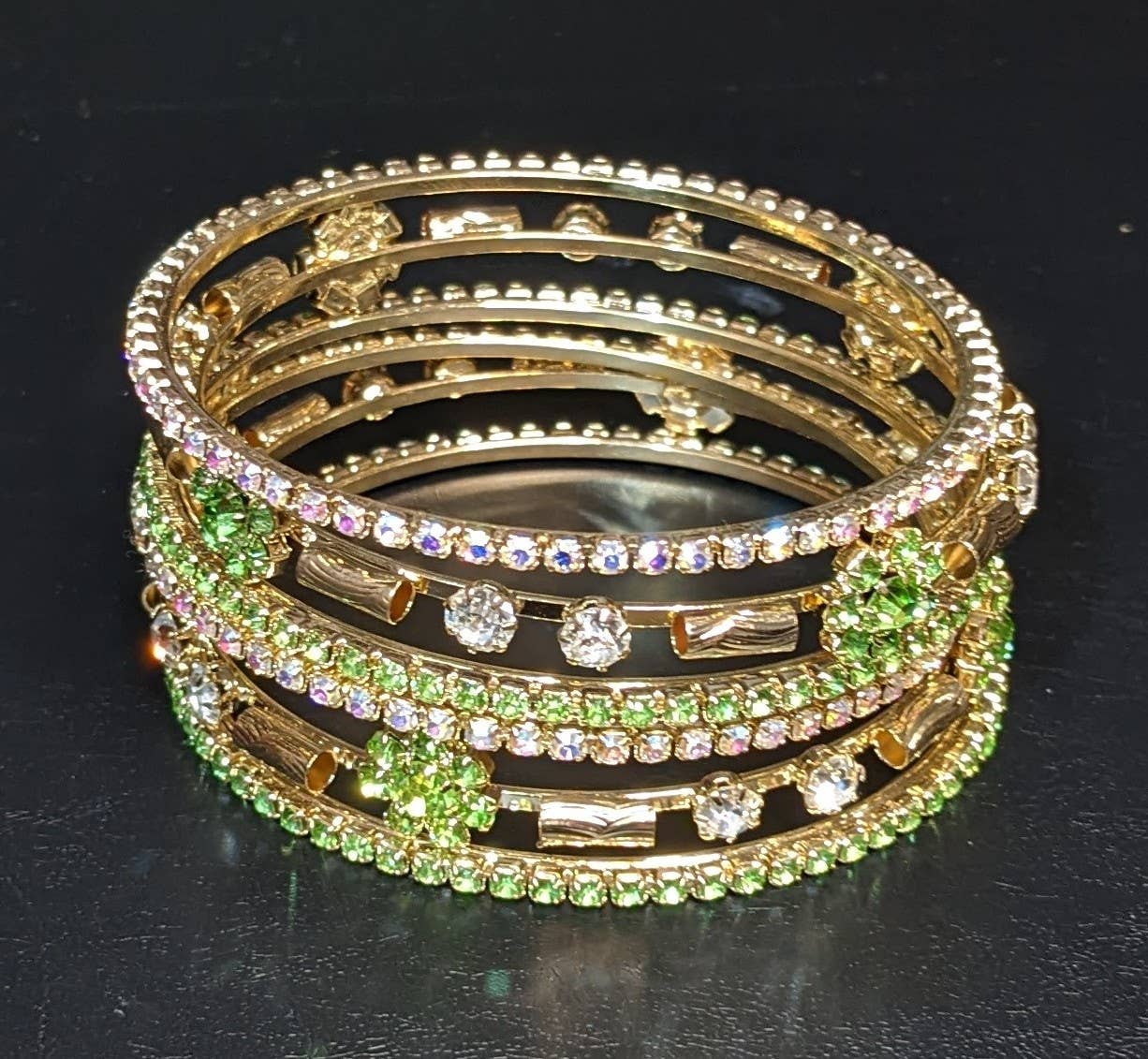 Fiona Accessories – Engroshandel Smykkesæt – Rhinestone armbånd armbånd sæt af 52