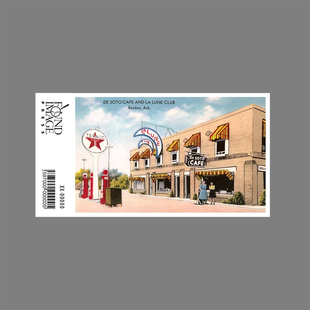 Found Image Press – wholesale Sticker – Sticker RS-29 De Soto Cafe and Gas Station1