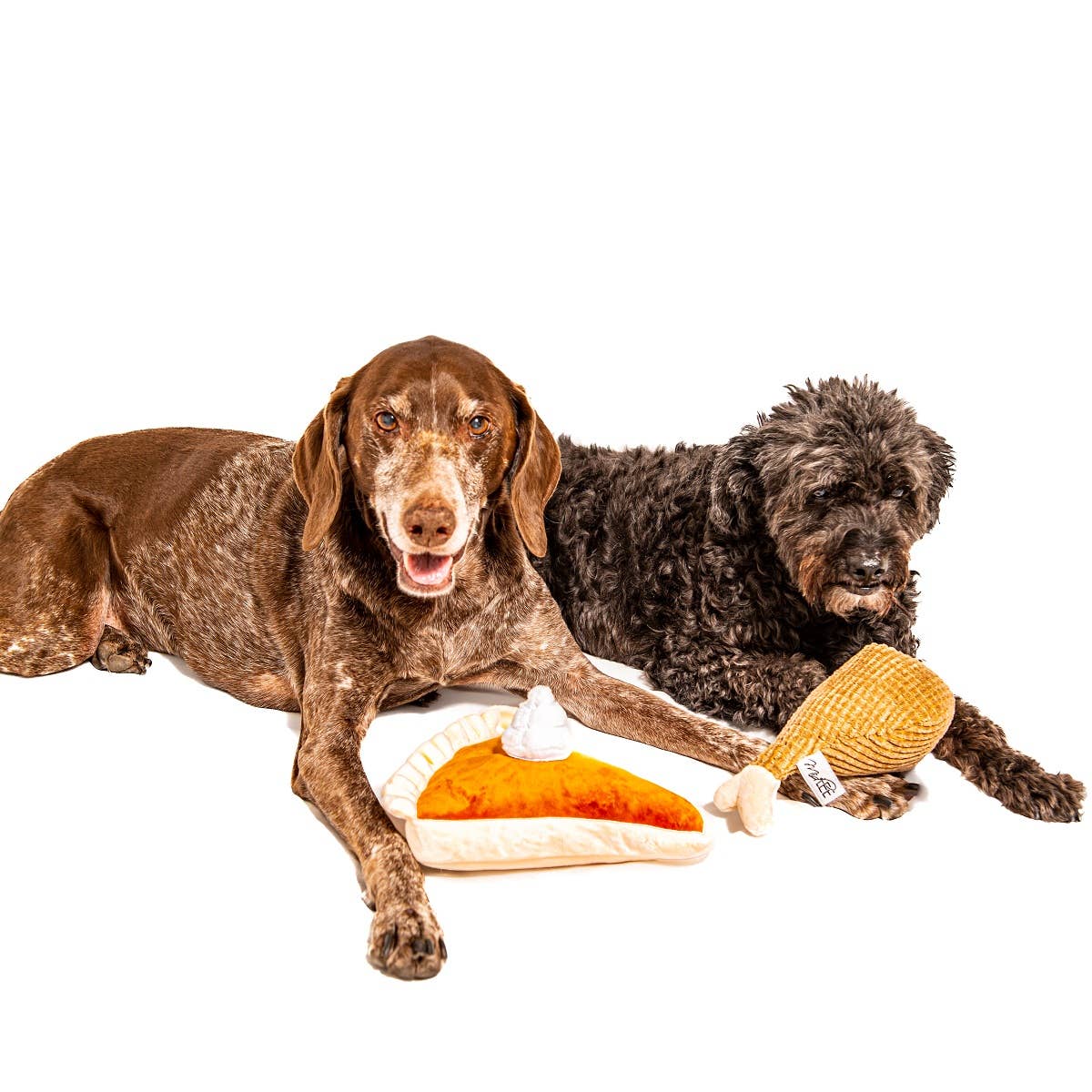 Midlee Designs – Engroshandel Tøjdyr - Hund – Midlee plysdyr til hunde med Thanksgiving græskartærte og kalkunben7