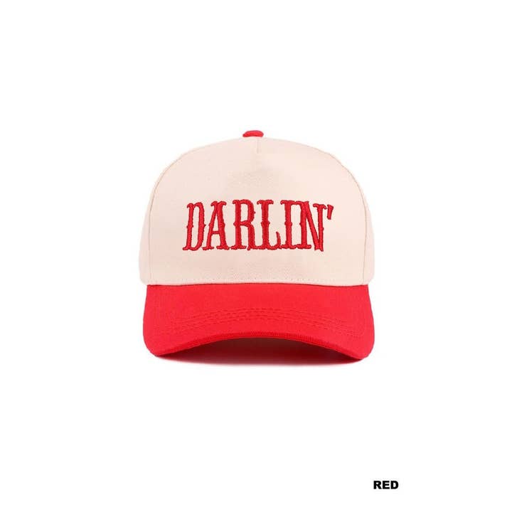 Vanilla Monkey - Wholesale Baseball Cap - Women's - Darlin' Embroidered Two-tone Canvas Cotton Cap9