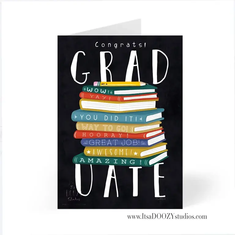 It’s a Doozy Studios - Wholesale Graduation Card - Congrats Graduate - Card With Matching Envelope 1