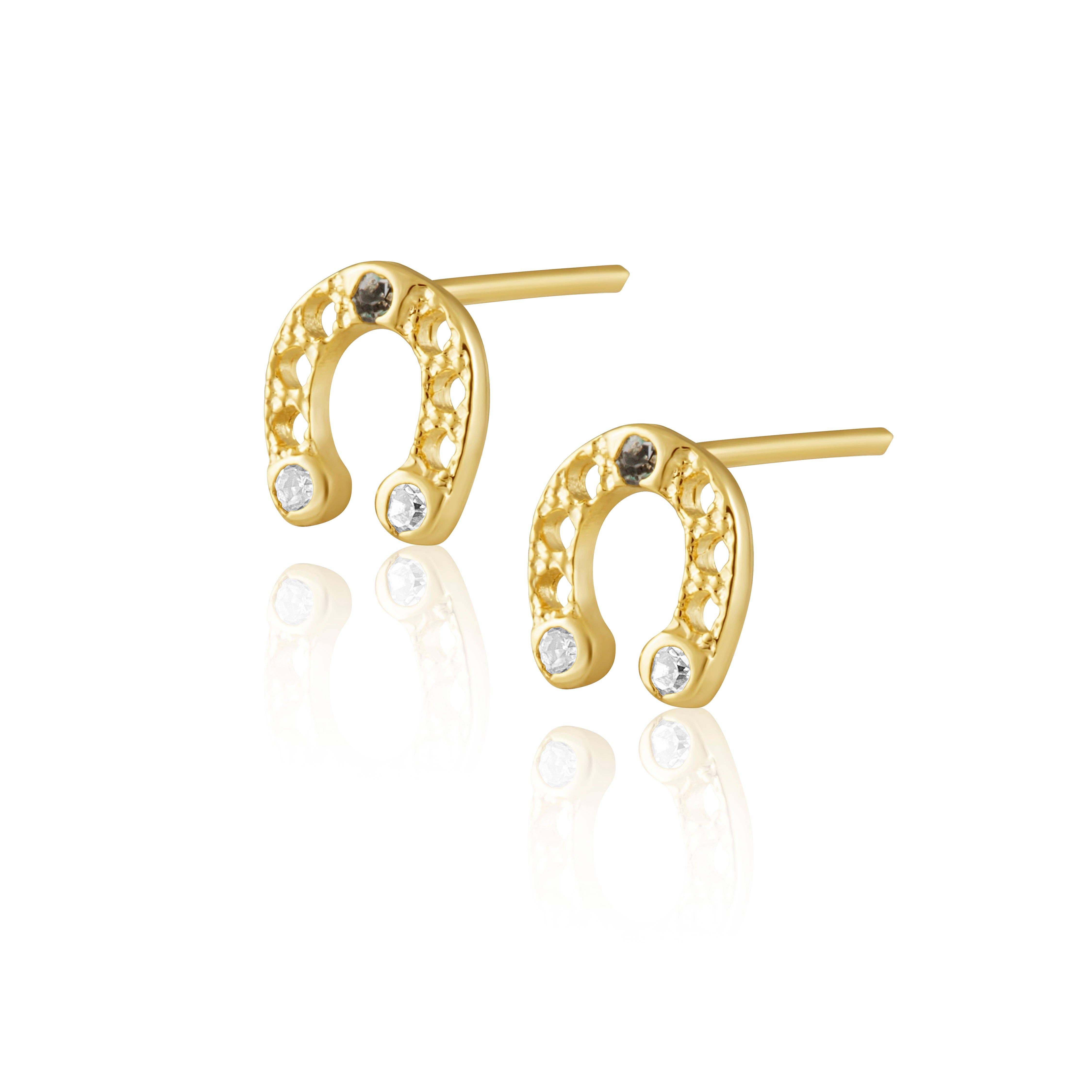 Sahira Jewelry Design - Wholesale Stud/Post Earrings - Horse Shoe Studs