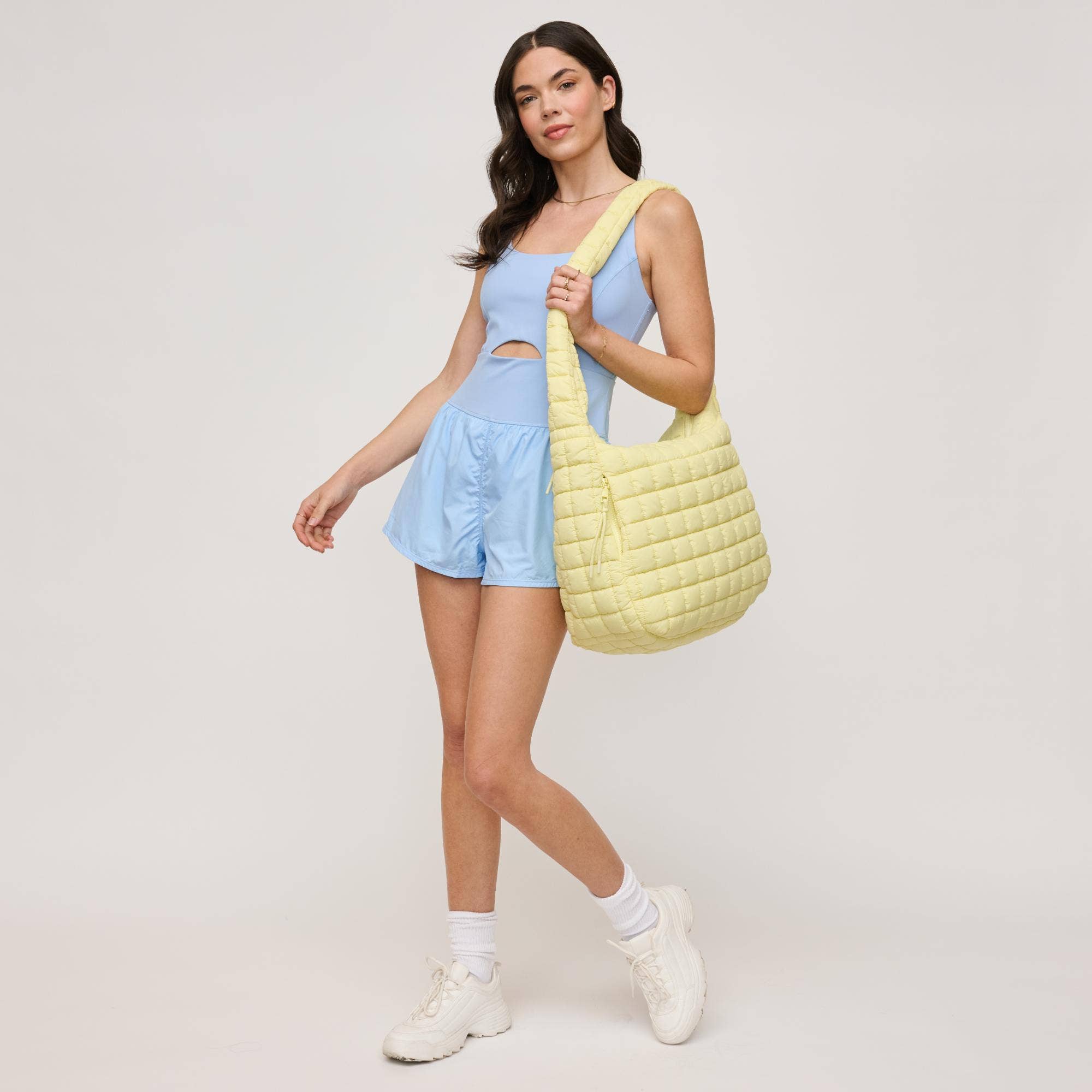 Urban Expressions - Vente Sac porté épaule – femme - Sac hobo matelassé en nylon Leda9