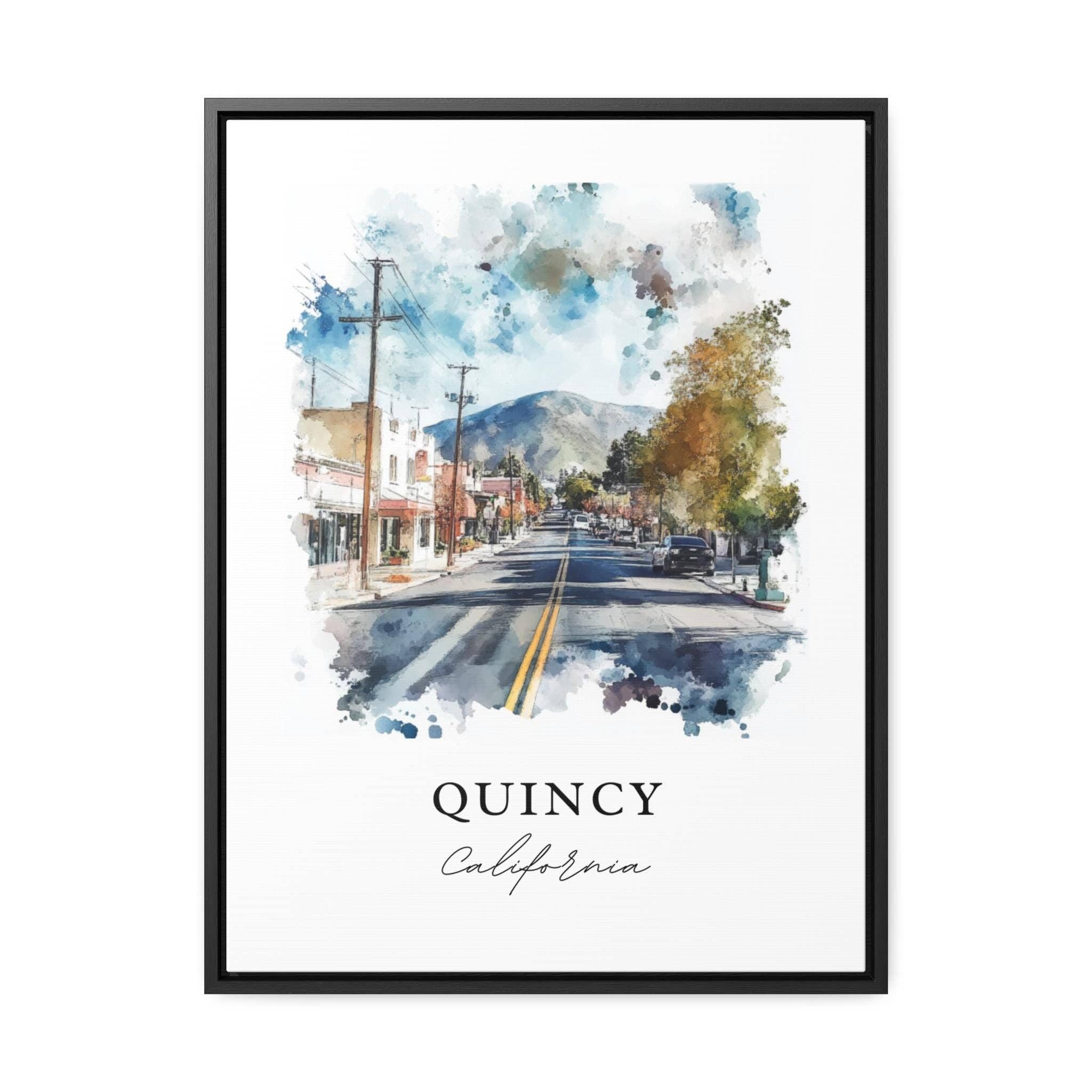 Premium Travel Art - Wholesale Art Print - Quincy CA Wall Art, Quincy California Print, Plumas County Cali Art, Quincy California Gift,4
