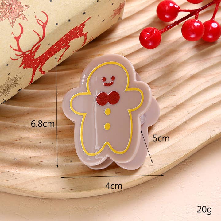 SoapElenGlen - Wholesale Hair Clip - Women's - Festive Christmas Hair Clip, Apple & Gift Box Hair Claw16