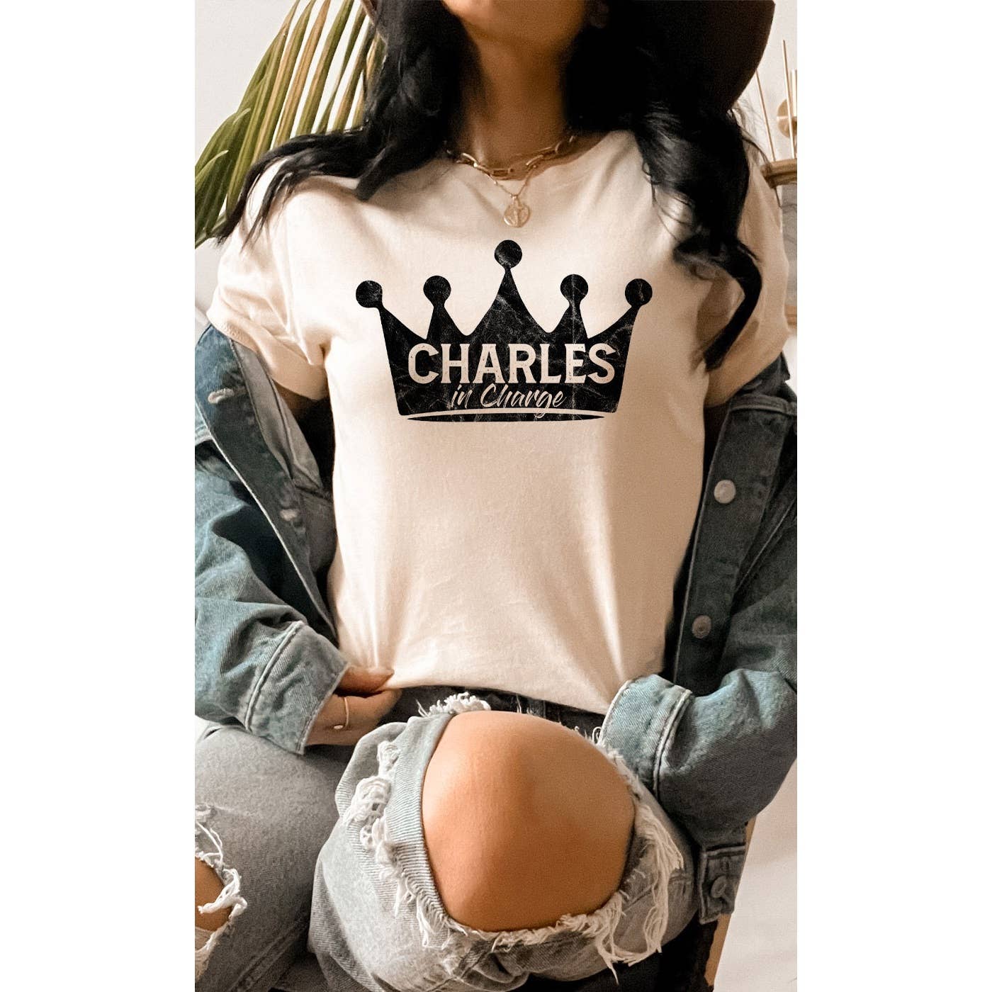 Kissed Apparel - Wholesale Screen Printed T-Shirt - Women's - Charles in Charge Crown Graphic Tee2