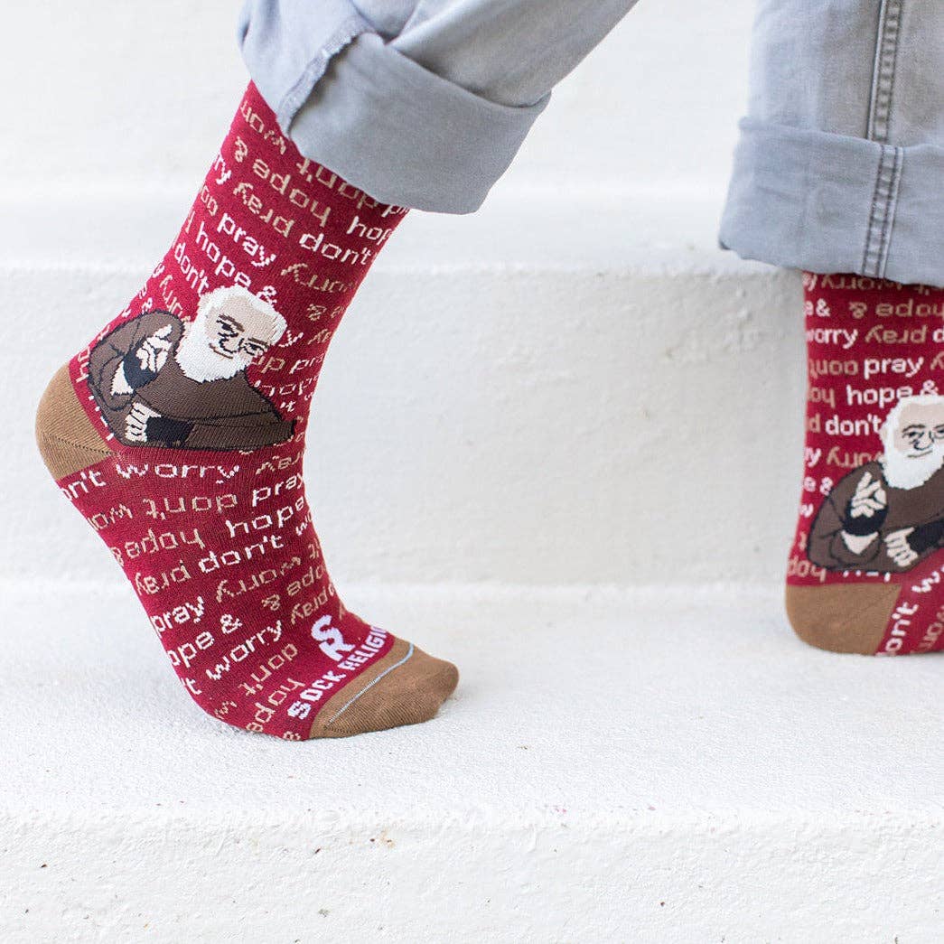 Sock Religious - Vente Chaussettes – unisexe - Chaussettes Adulte XL St. Padre Pio2