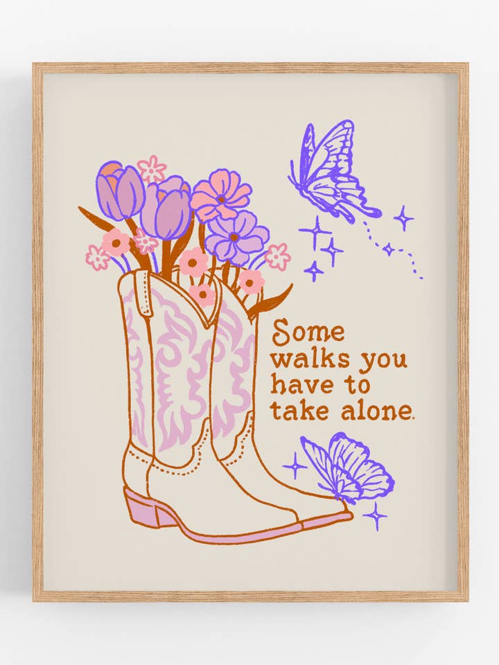 Walk Alone Print for wholesale by Kira Cyan