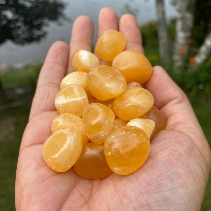 Moonbeam Healing - Wholesale Spiritual Stone/Crystal - Orange Calcite Tumbled Stones