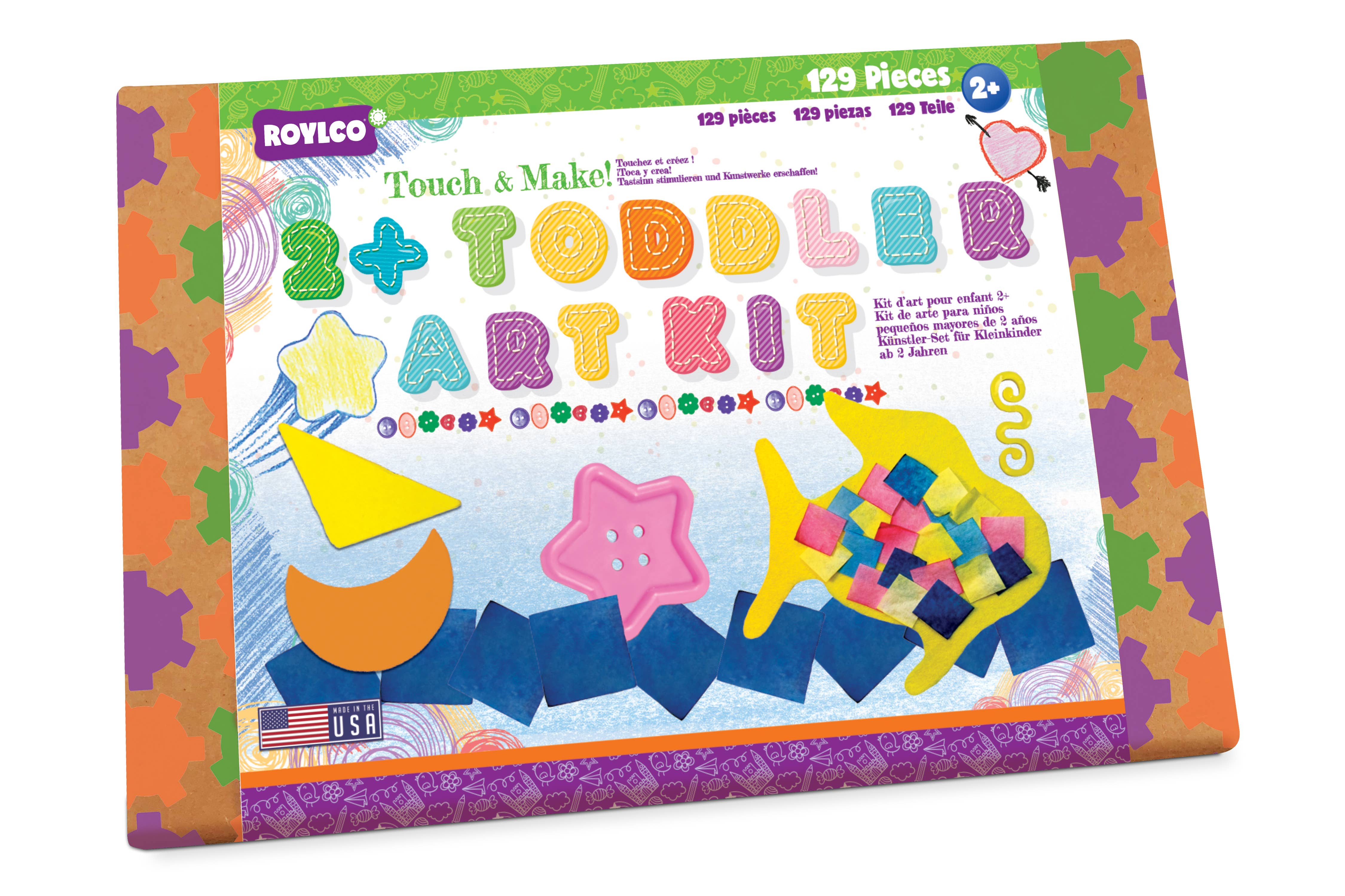 Roylco - Vente Set de coloriage – enfant et bébé - Kit d'art pour tout-petits - Kit de bricolage pour un apprentissage pratique2