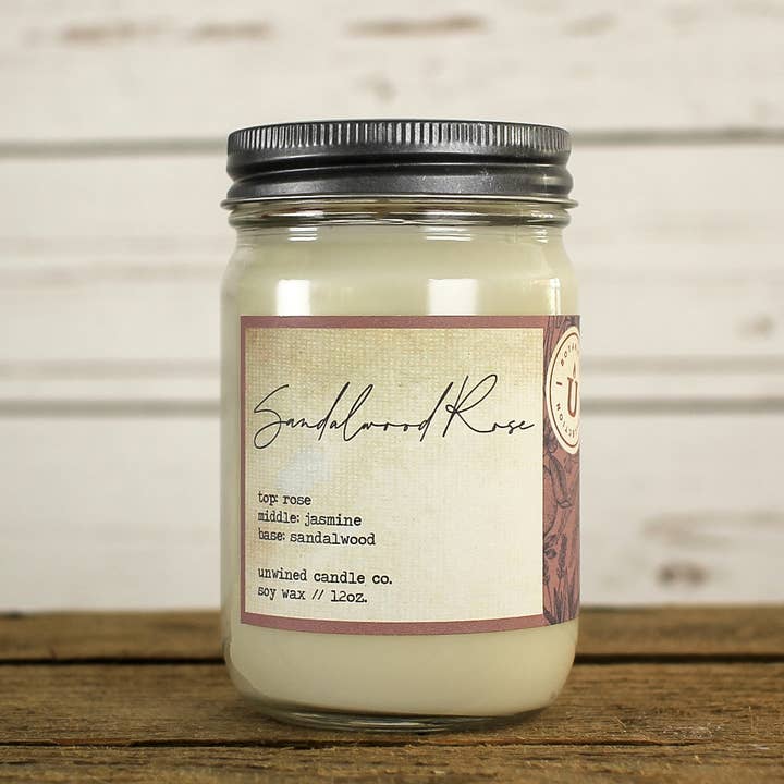 Unwined Botanical Candle Collection -Sandalwood Rose for wholesale by Unwined Candles