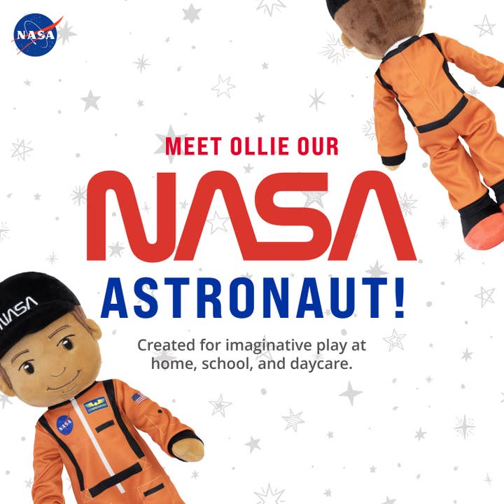 OrangeOnions - Wholesale Stuffed/Plush Toy - Kids & Baby - NASA Astronaut Ollie 14" Stuffed Plush Figure 2