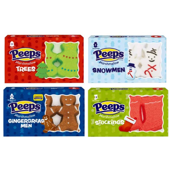 Grandpa Joe's Candy Shop - Wholesale Marshmallow - Peeps 3ct Marshmallow Winter Assortment, 24ct