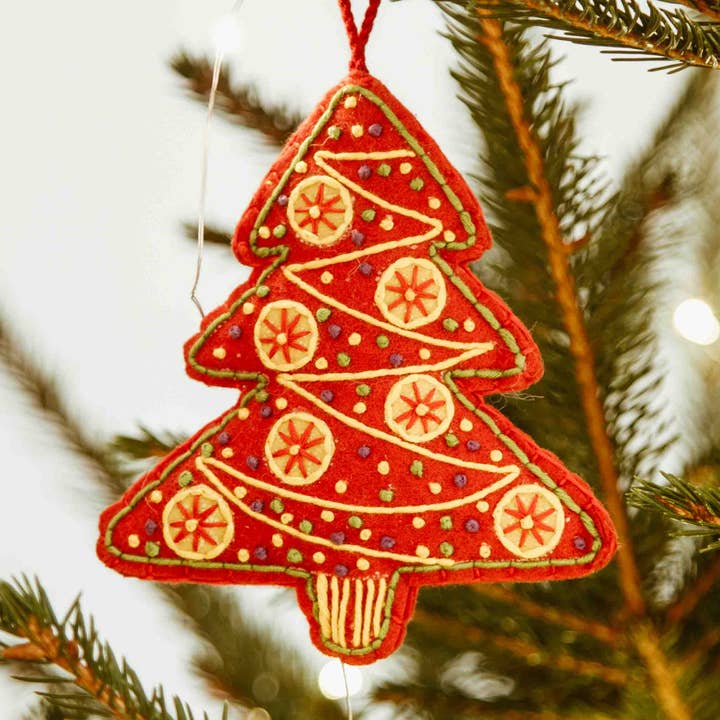 Ornamento de árvore de Natal Rockin (vermelho) por atacado de Hastshilp