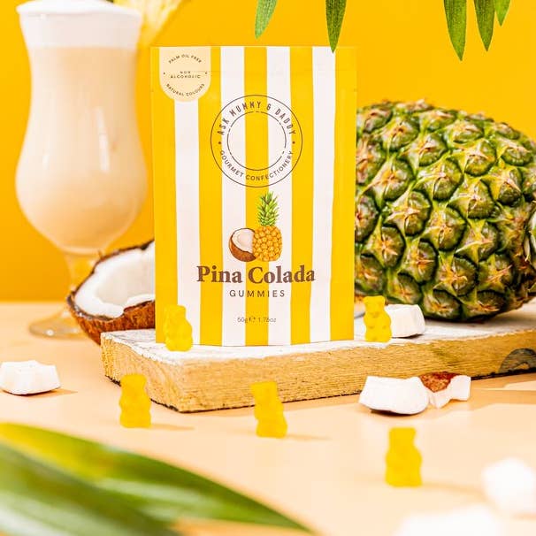Ask Mummy & Daddy – wholesale Gummy – Pina Colada Gummies 50g Pouch0