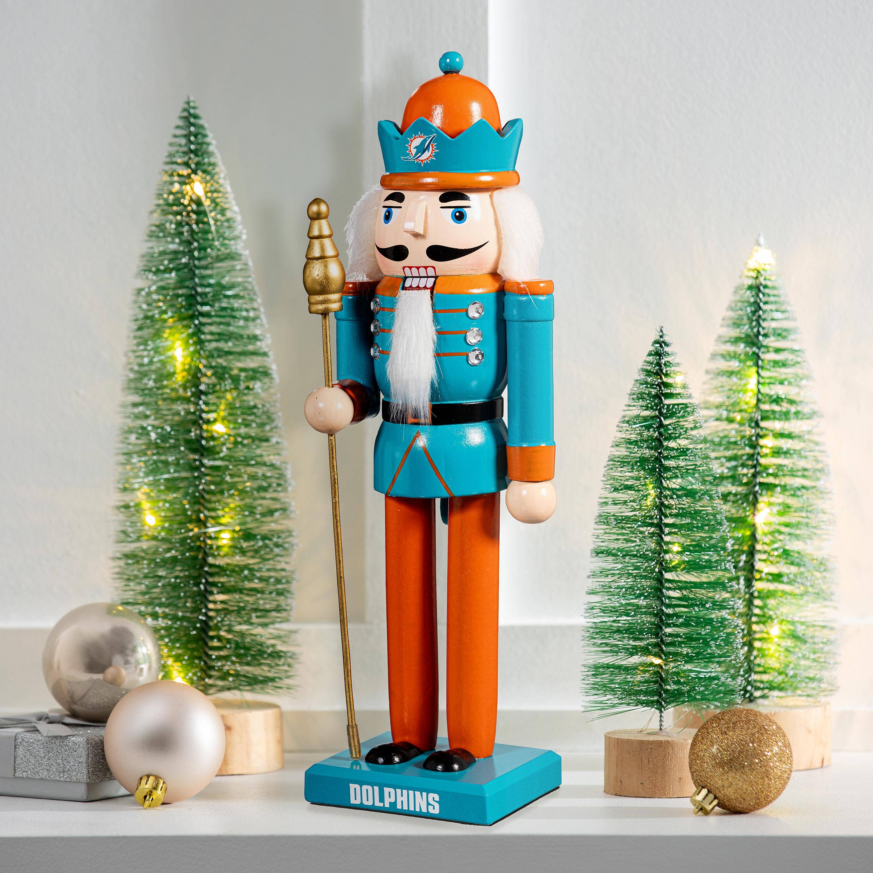 Evergreen Enterprises - Wholesale Holiday Nutcracker - Nutcracker Statue, Miami Dolphins0