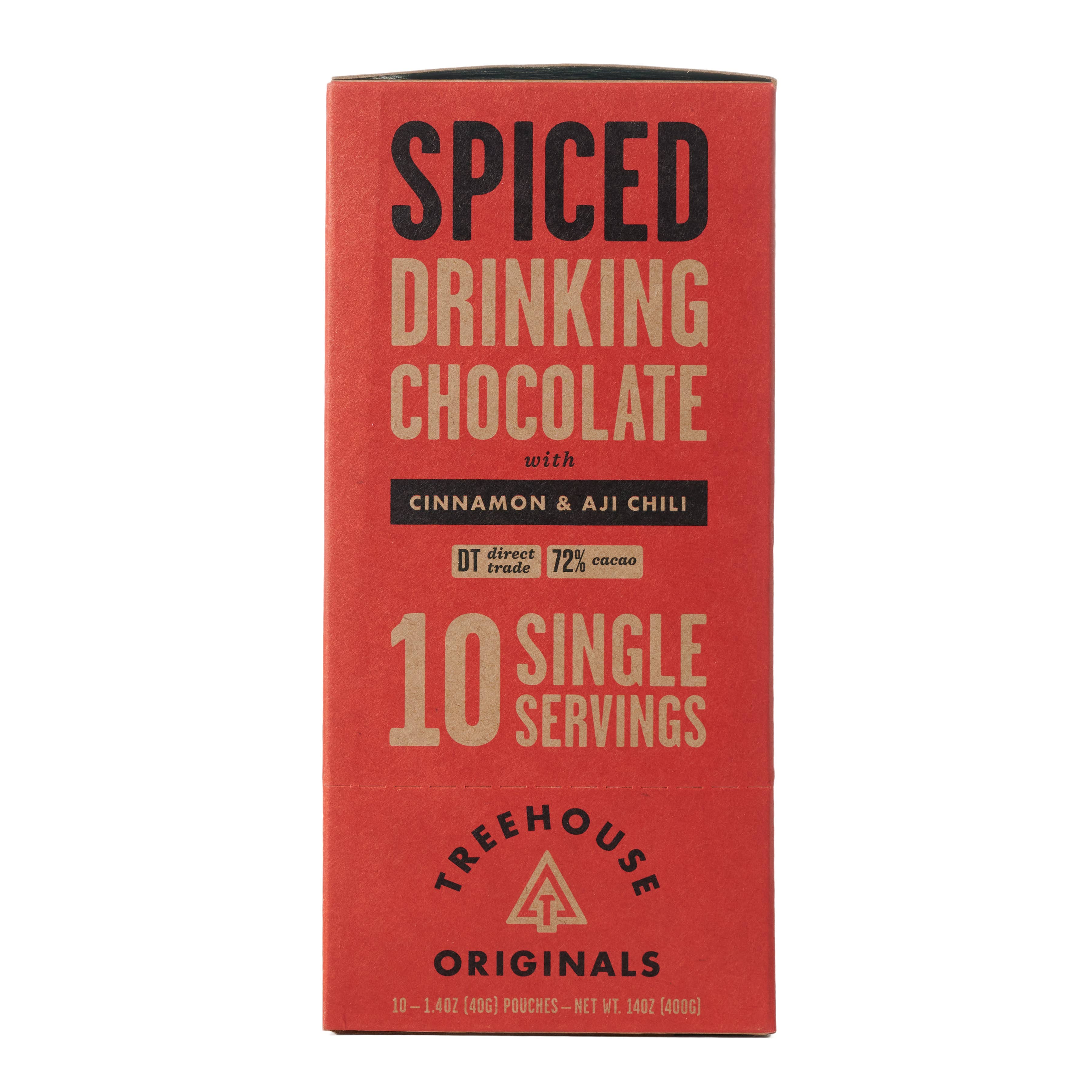Treehouse Originals - Wholesale Hot Cocoa Mix/Kit - Cinnamon Chili Organic Dark Hot Chocolate, Single Serving1