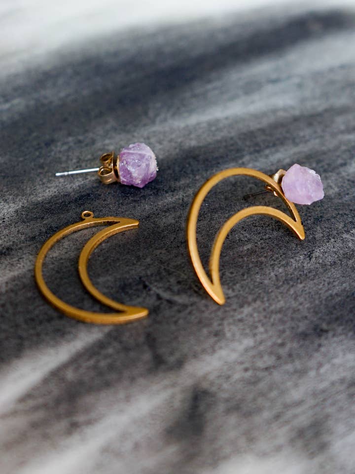Over the Moon Layered Earrings for wholesale by Peter and June
