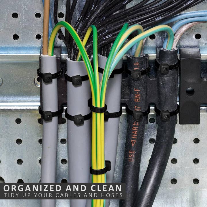 Ledsone – wholesale Craft tool – Black Cable Ties Self Locking Heavy Nylon Wire Wrap Zip ~53592