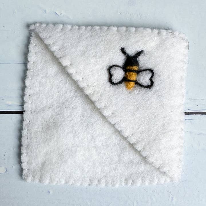 Felt Corner Bookmark - Bee for wholesale by Sewing Seeds Play