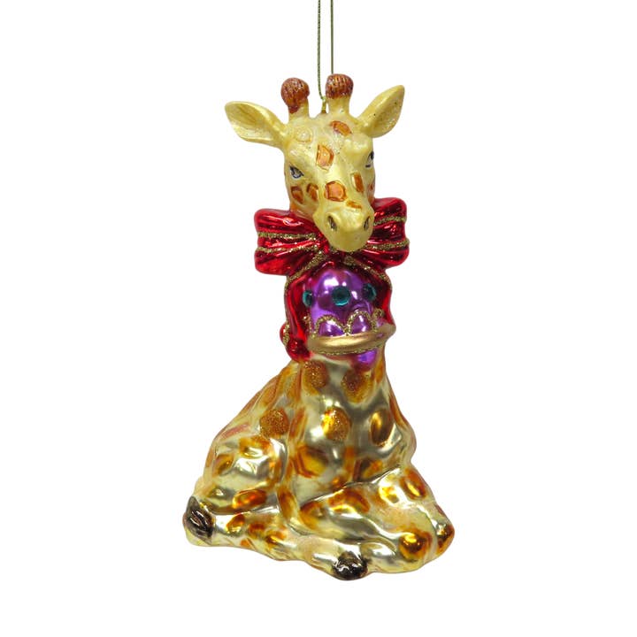 Ornamento de Girafa de Circo por atacado de December Diamonds