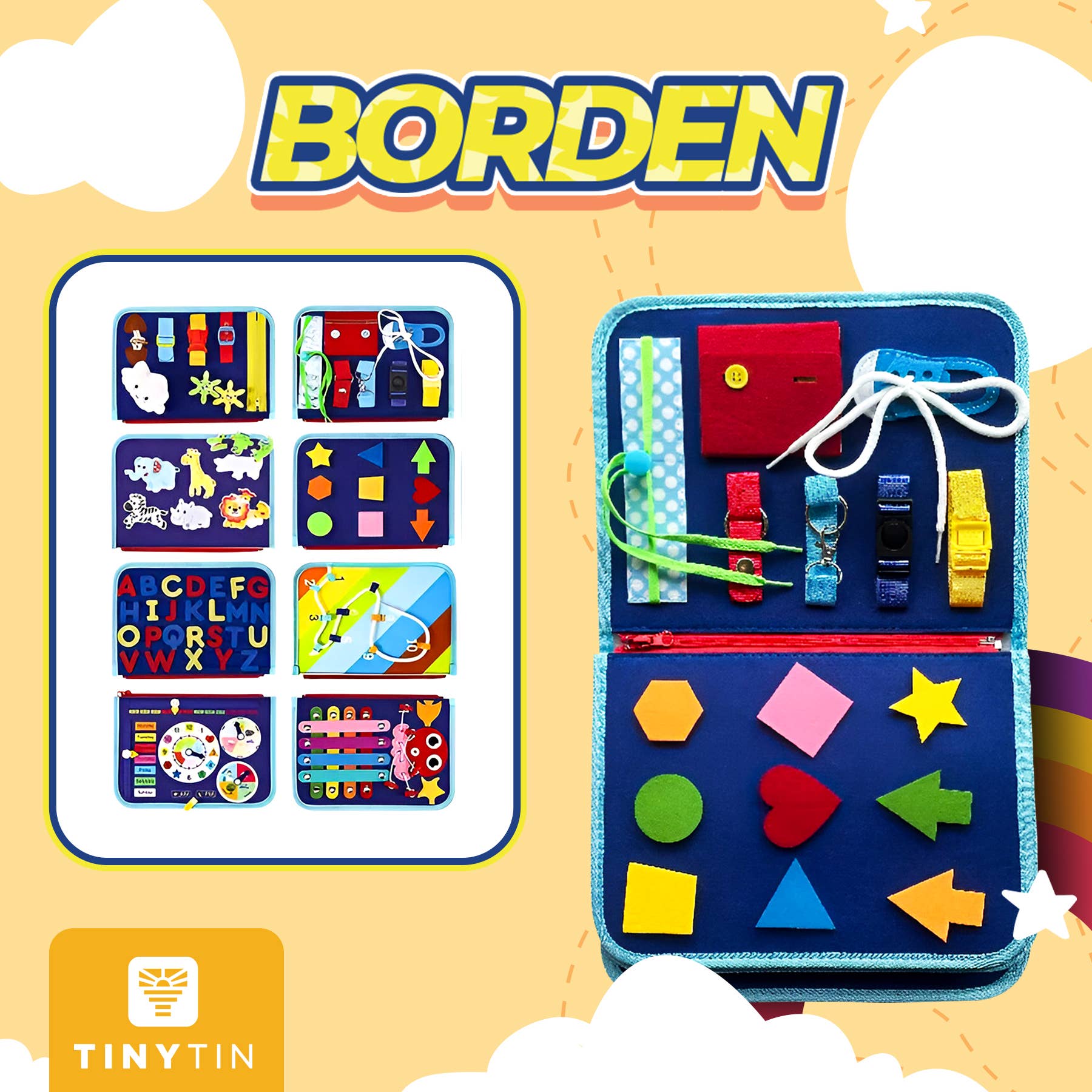 TinyTin - Wholesale Doe-het-zelf-speelgoed - Kinderen - TinyTin - Montessori Activiteiten Boek Pro2