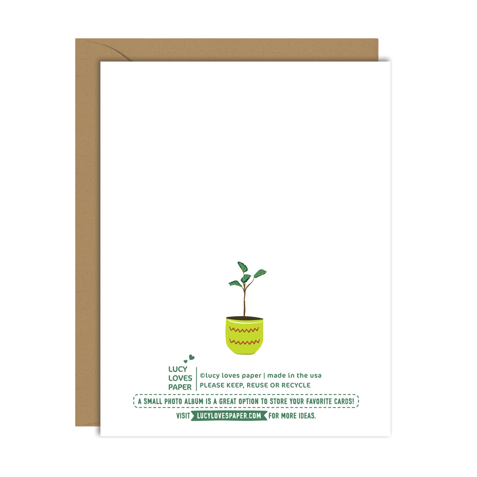 Lucy Loves Paper - Wholesale Thank You Card - Thank You For Helping Me Grow | Plant lady card (A2)1