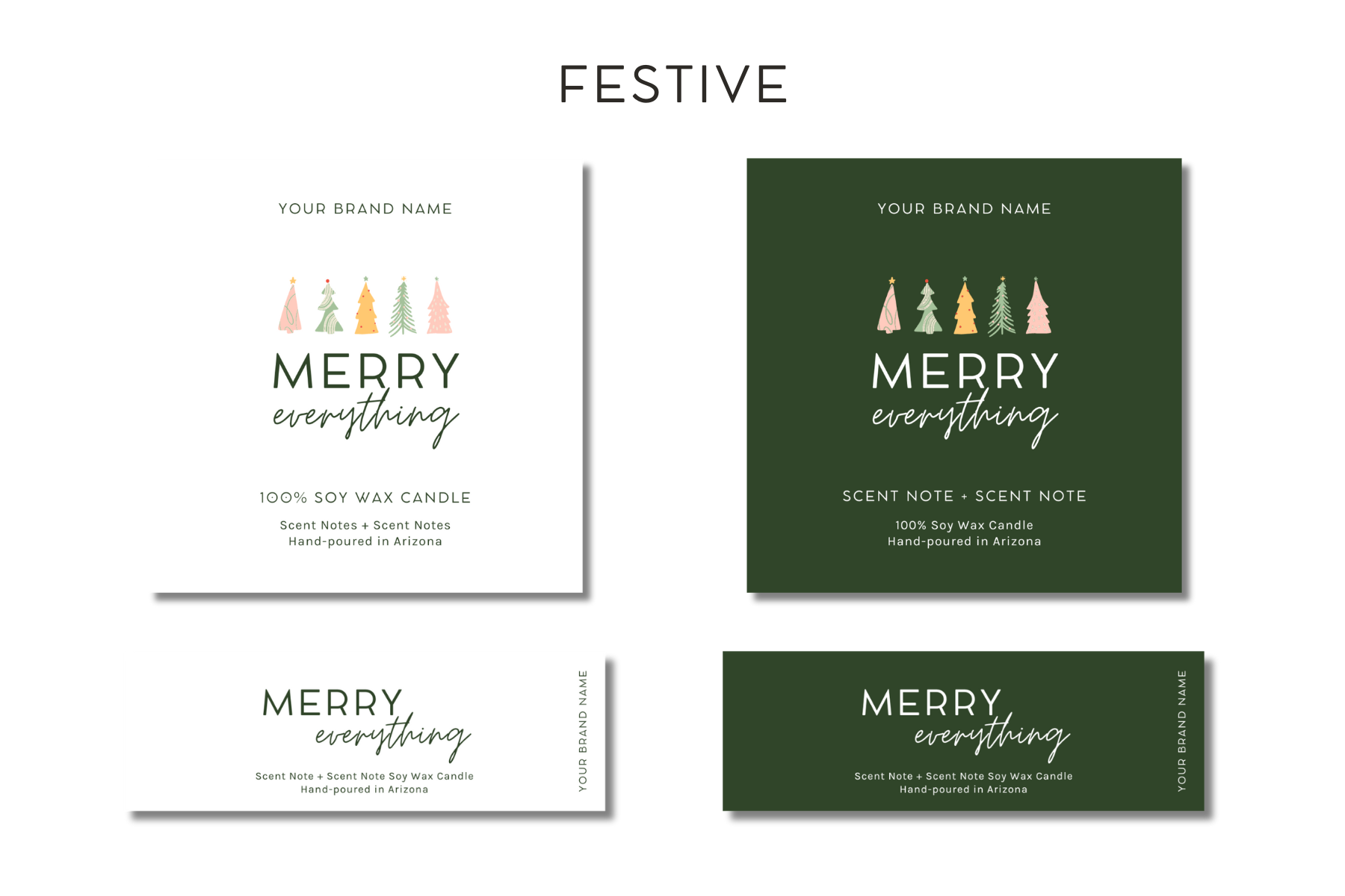 Light + Bark Candle Co. - Wholesale Jar/Filled Candle - 10oz Custom Branded Private Label White Jar Soy Wax Candle7