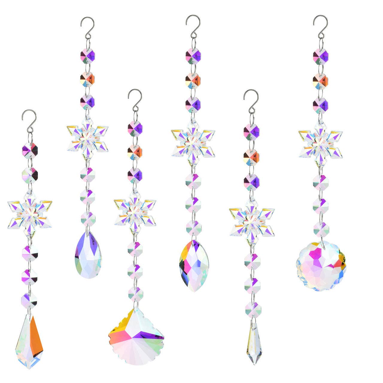 Dipped Shop - Wholesale Suncatcher - Snowflakes Crystal Holiday Home Hangings DP25A9329
