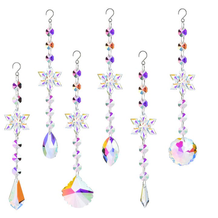 Dipped Shop - Wholesale Suncatcher - Snowflakes Crystal Holiday Home Hangings DP25A9329
