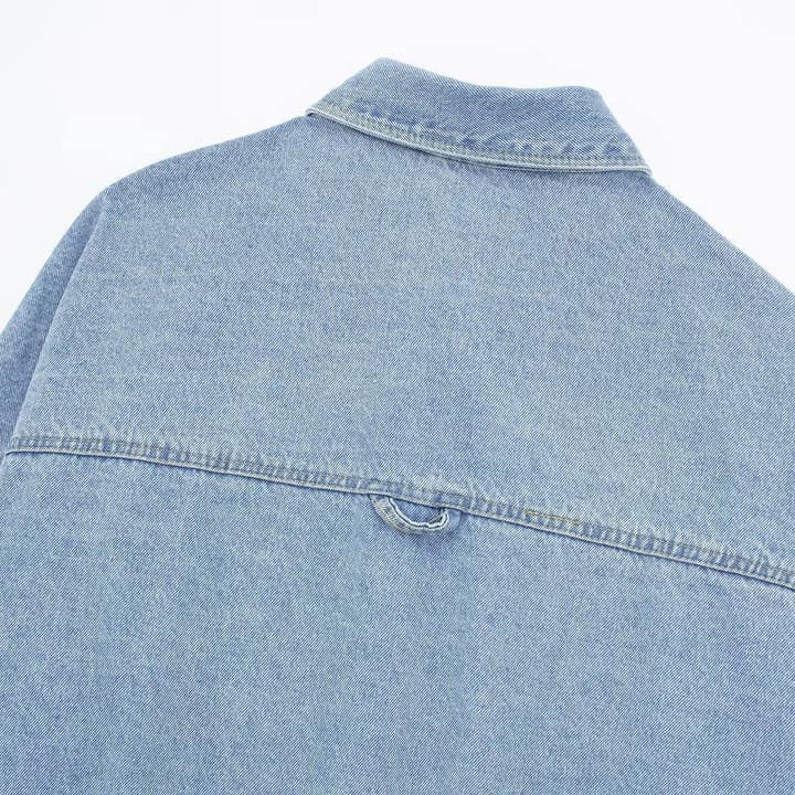 As Shown European Summer Denim Shirt Jacket Chic Cool for wholesale on Faire7