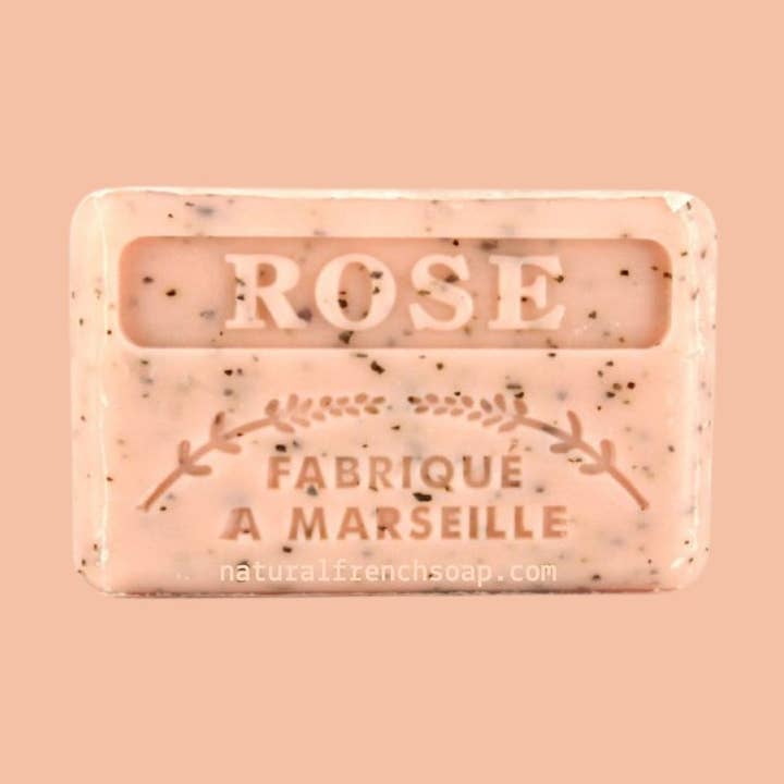 125g Crushed Rose Wholesale French Soap for wholesale by French Soap Wholesale